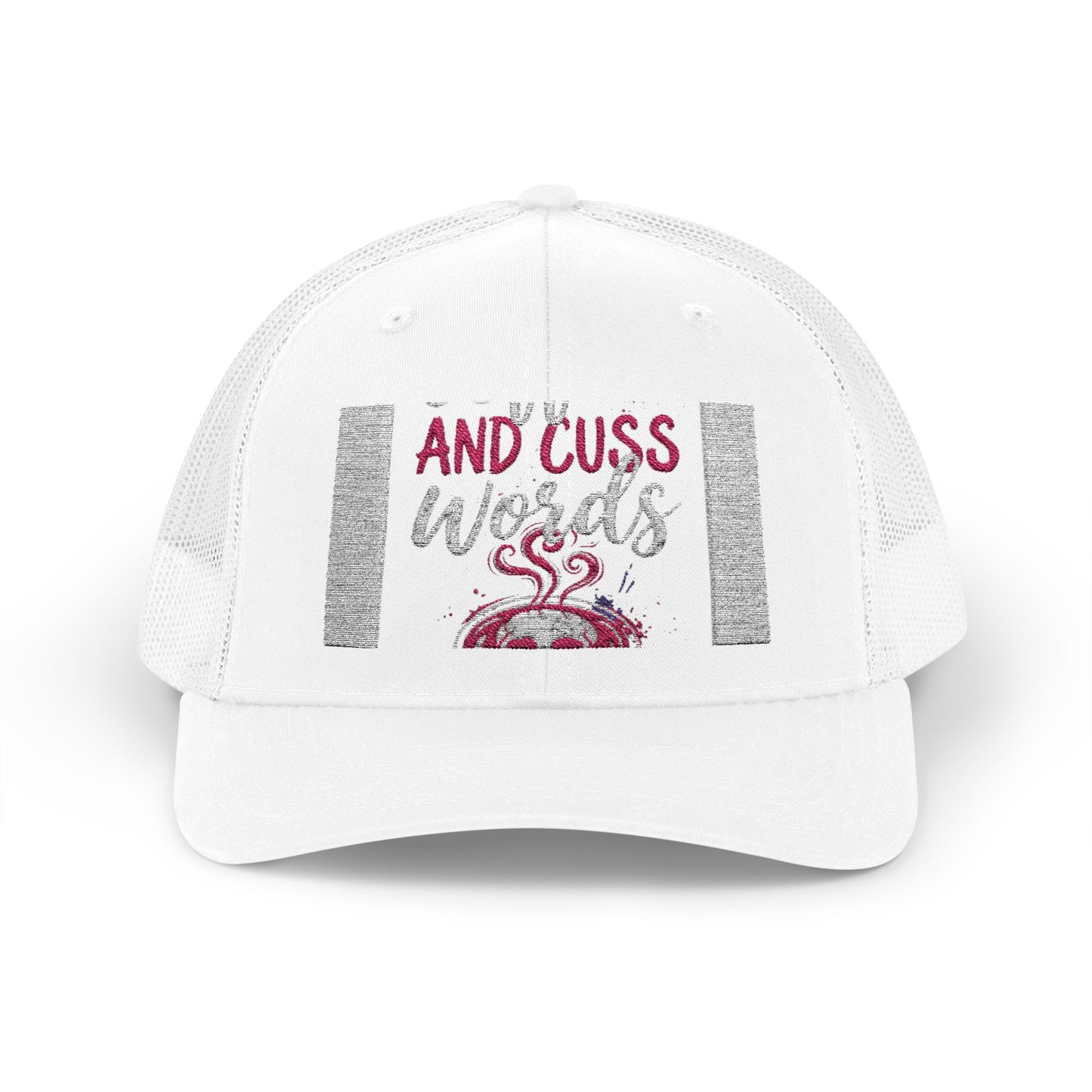 I Run on Coffee and Cuss Words Trucker Cap