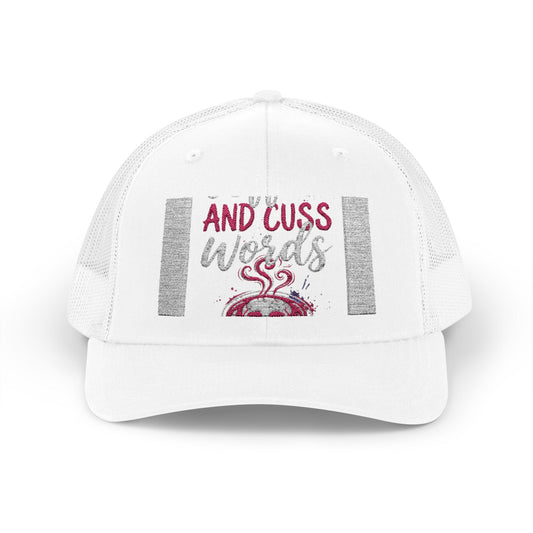 I Run on Coffee and Cuss Words Trucker Cap