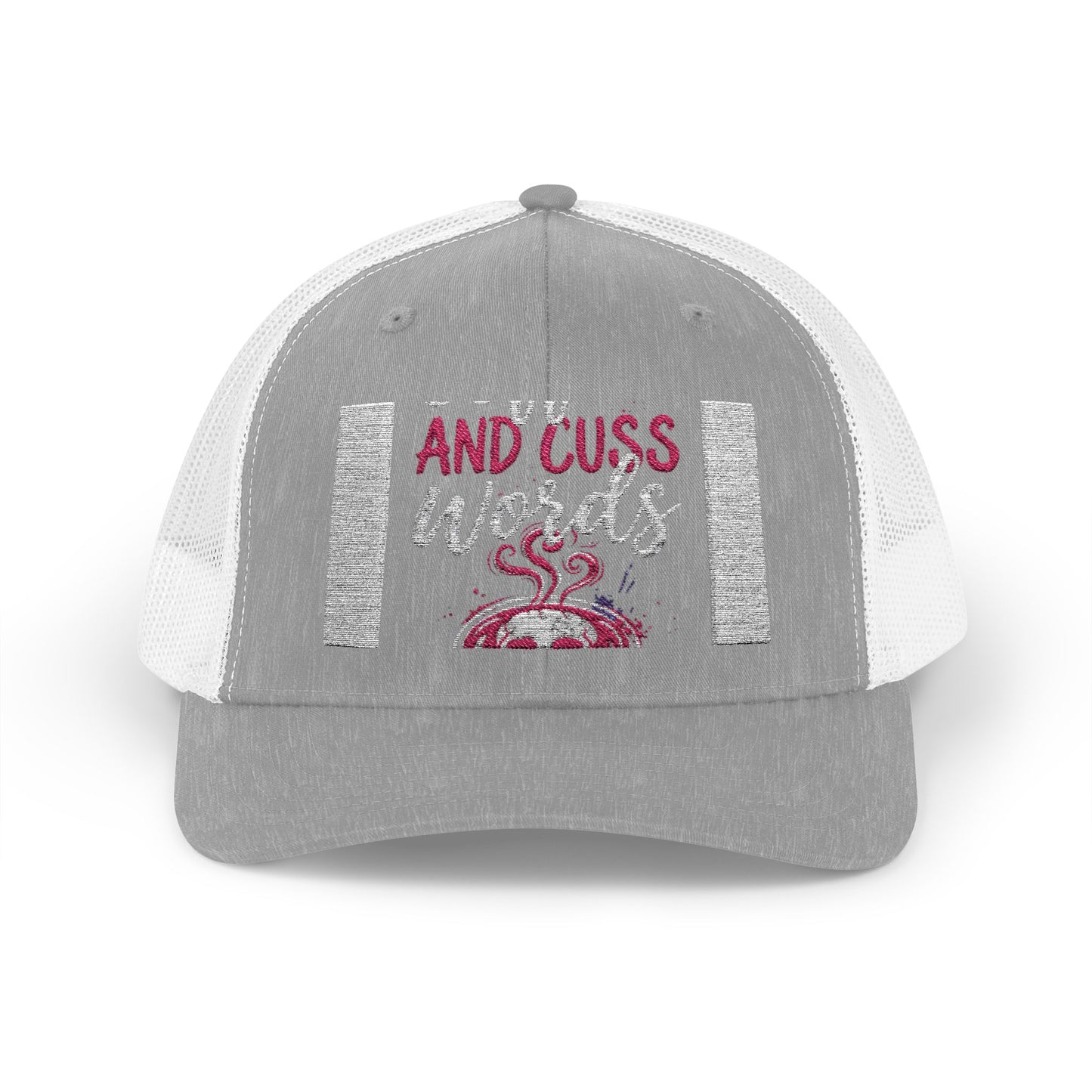 I Run on Coffee and Cuss Words Trucker Cap
