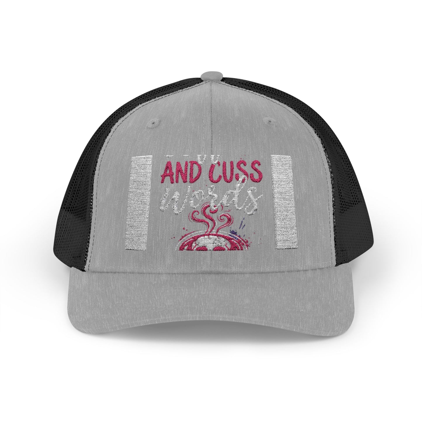I Run on Coffee and Cuss Words Trucker Cap