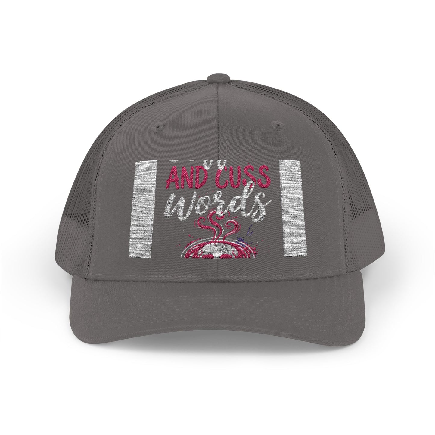 I Run on Coffee and Cuss Words Trucker Cap