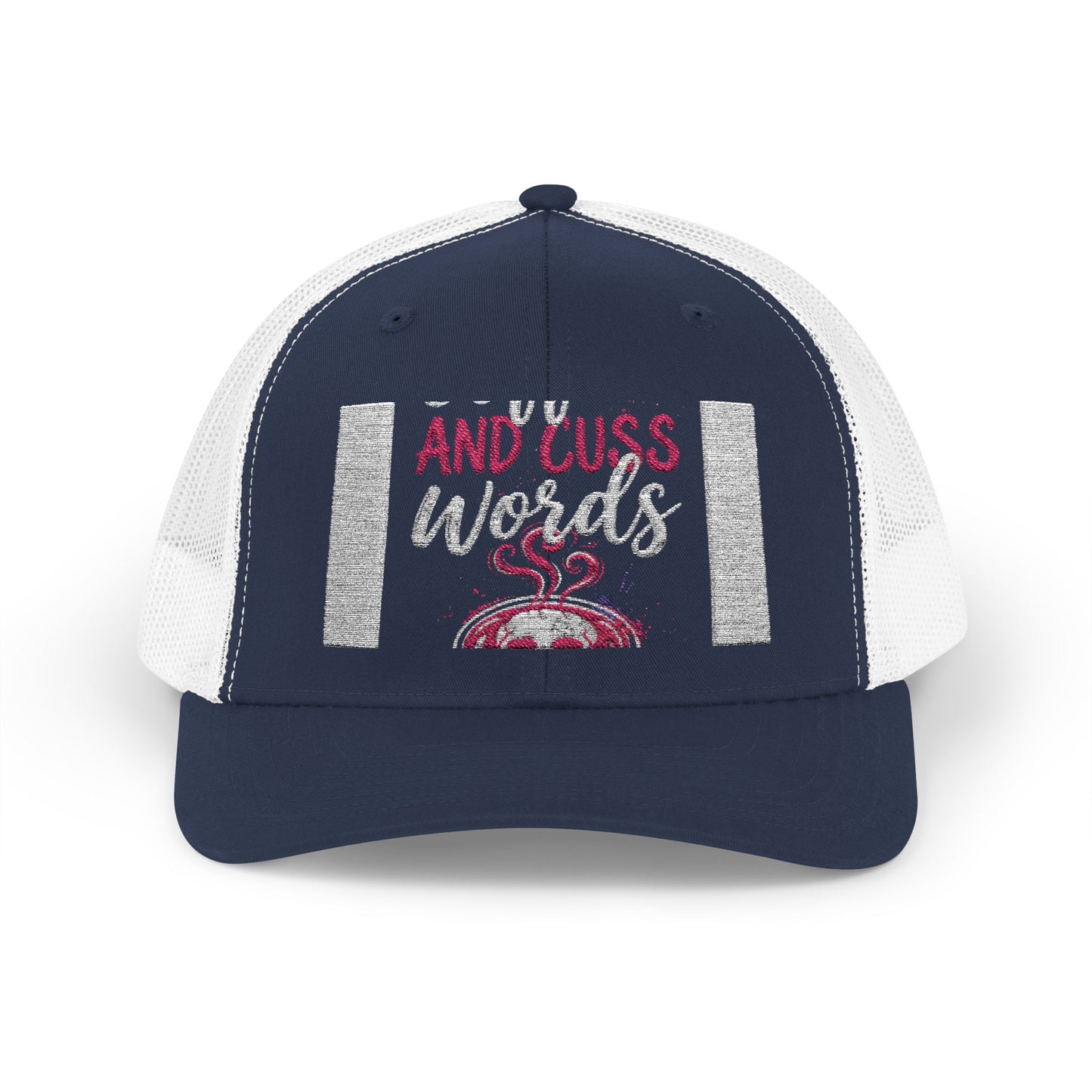 I Run on Coffee and Cuss Words Trucker Cap