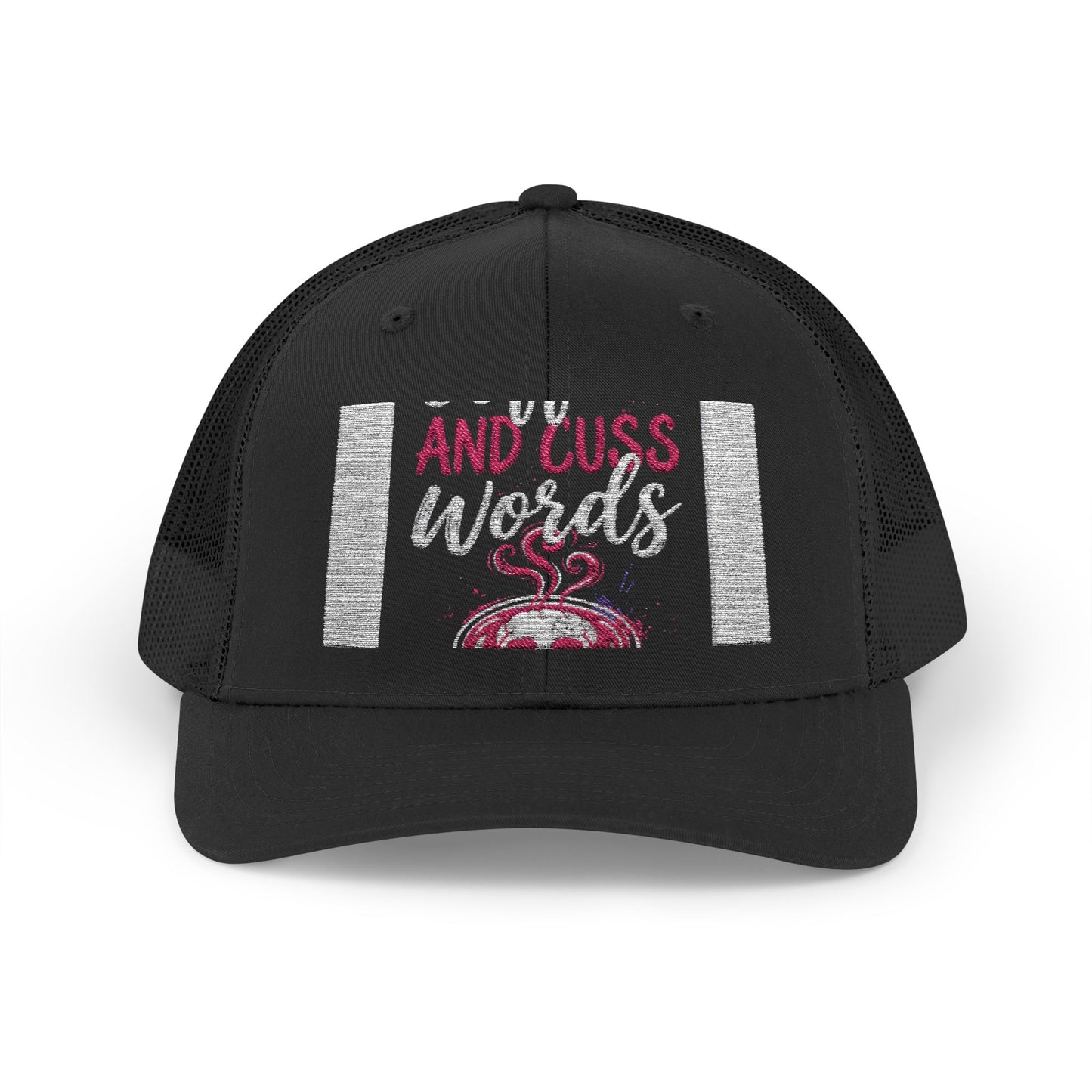 I Run on Coffee and Cuss Words Trucker Cap