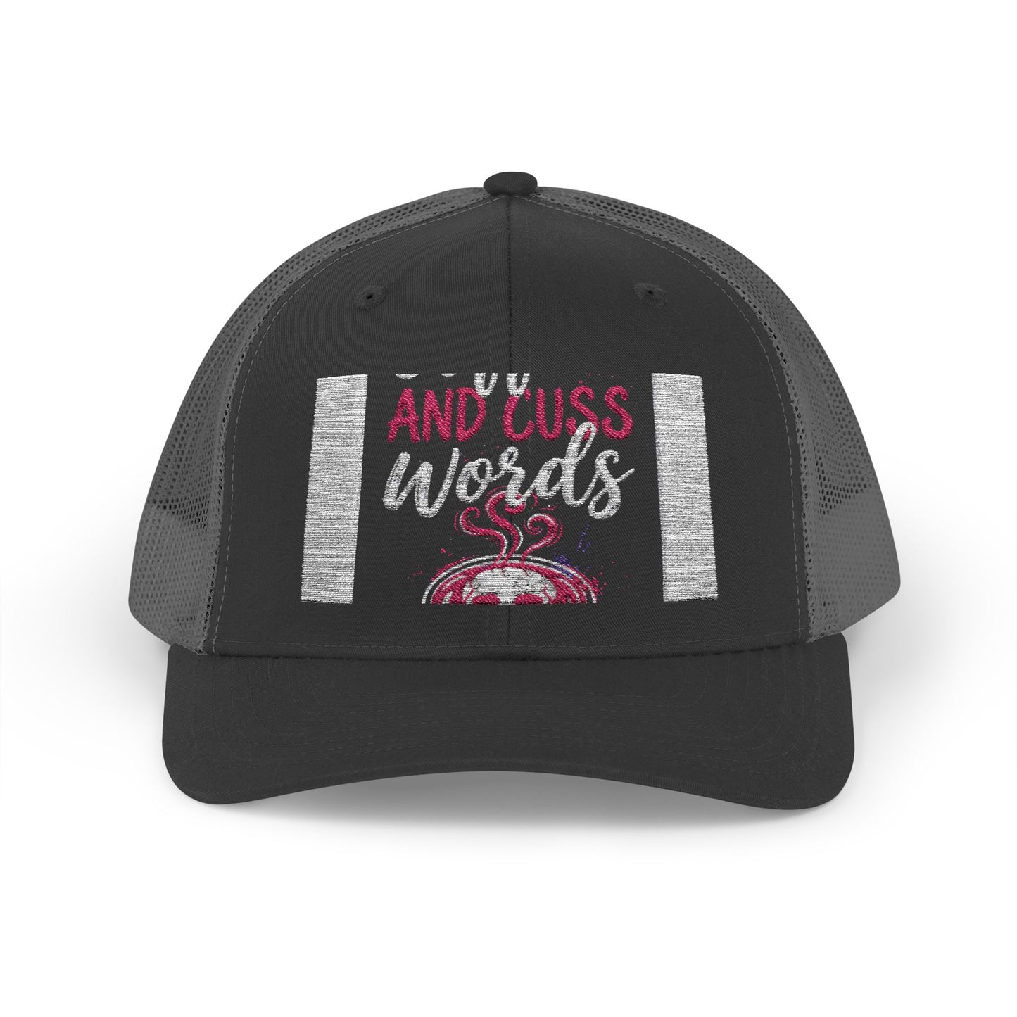I Run on Coffee and Cuss Words Trucker Cap