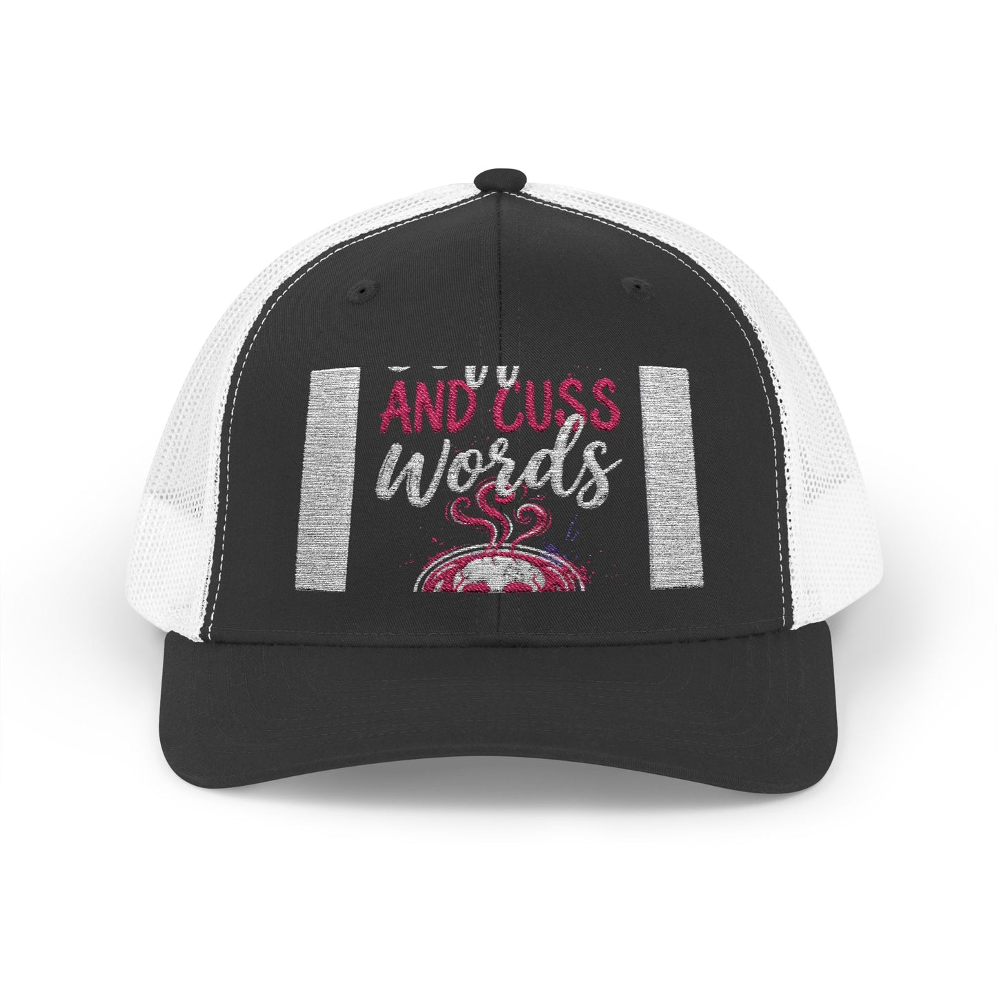 I Run on Coffee and Cuss Words Trucker Cap