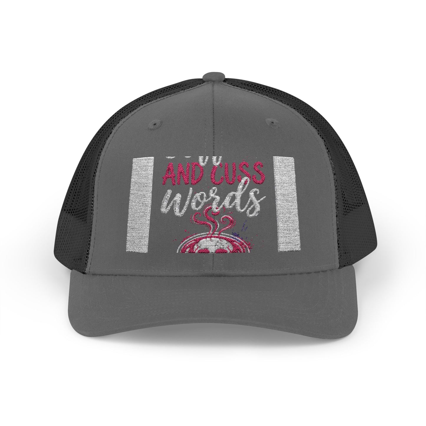 I Run on Coffee and Cuss Words Trucker Cap